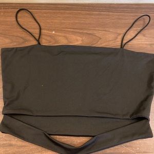Shein black crop top